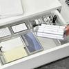 Caja de Almacenamiento para Cajón, Transparente de Gran Capacidad para Organizar, Contenedor de Almacenamiento con Compartimentos para Accesorios del Cabello, Joyería, Artículos Varios