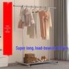 miflame Retractable Heightened Double-Rod Mobile Drying Rack