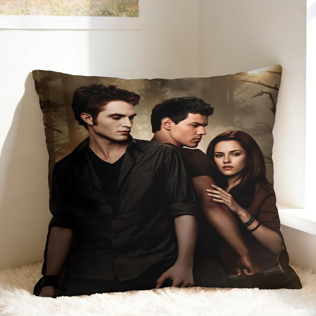 Edward Cullen Pillow Cover  Retro Trendy Pillow Case For Couch Sofa Bedroom Comfy Cushion Cover Birthday Present