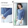 2024 Women's Lightweight Long-Sleeve Knitted Top - Perfect for Early Autumn