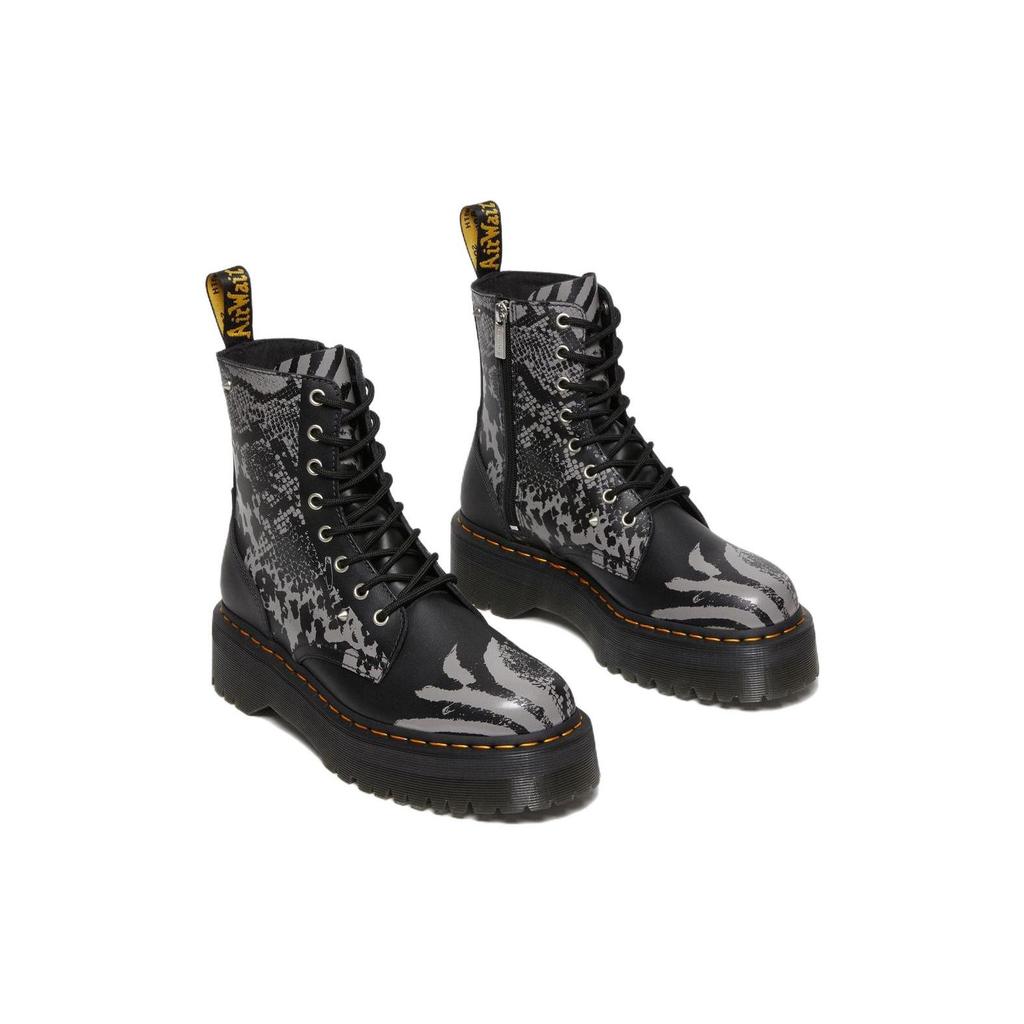 Dr Martens Jadon Animal Clash Unisex Black Grey 27669001