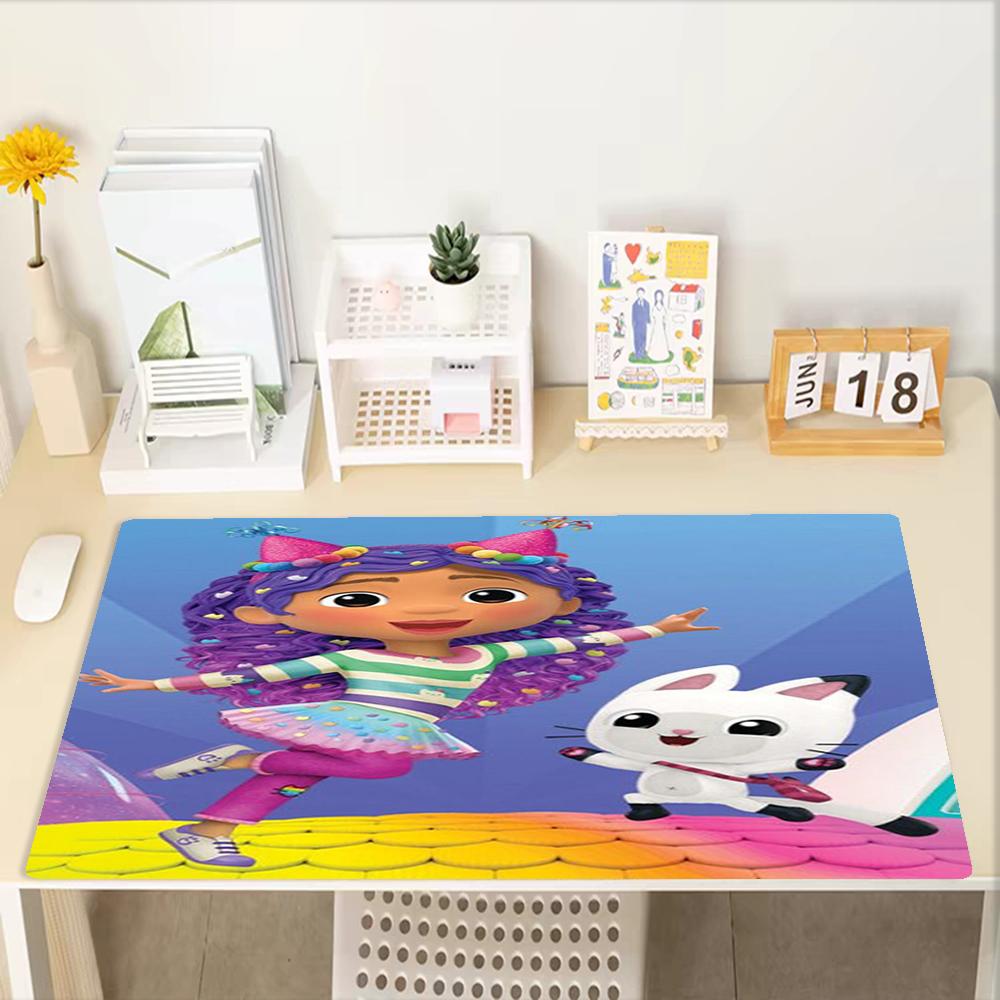 Gabby’s Dollhouse Theme Mouse Pad, Non Slip Rubber Base, Multifunctional Office & Home Decor, Perfect for Workspace Personalization.