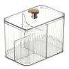 Transparent Cotton Swab Storage Box Desktop Dust-Proof Makeup Removal Cotton Lipstick Cosmetics Storage Organization