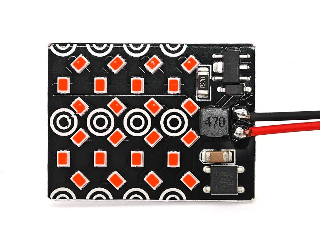 2 Pcs Panel 24 LED 12V T10, SV8.5, T4W CANBUS 1000lm Red Off-Road