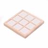 9 Grids Wooden Jewelry Show Props Ring Holder Case Wedding Ring Box Earrings Rings Organizer  Women