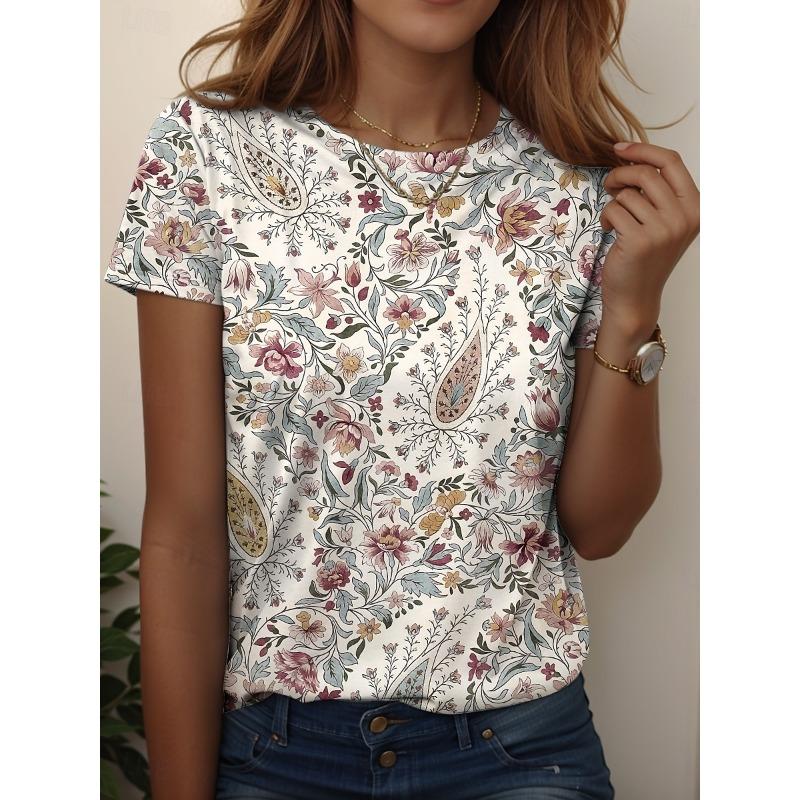3D Print Women's T-Shirts O-Neck Short Sleeve T Shirt Y2k Harajuku Tees Casual Tops Female Clothing