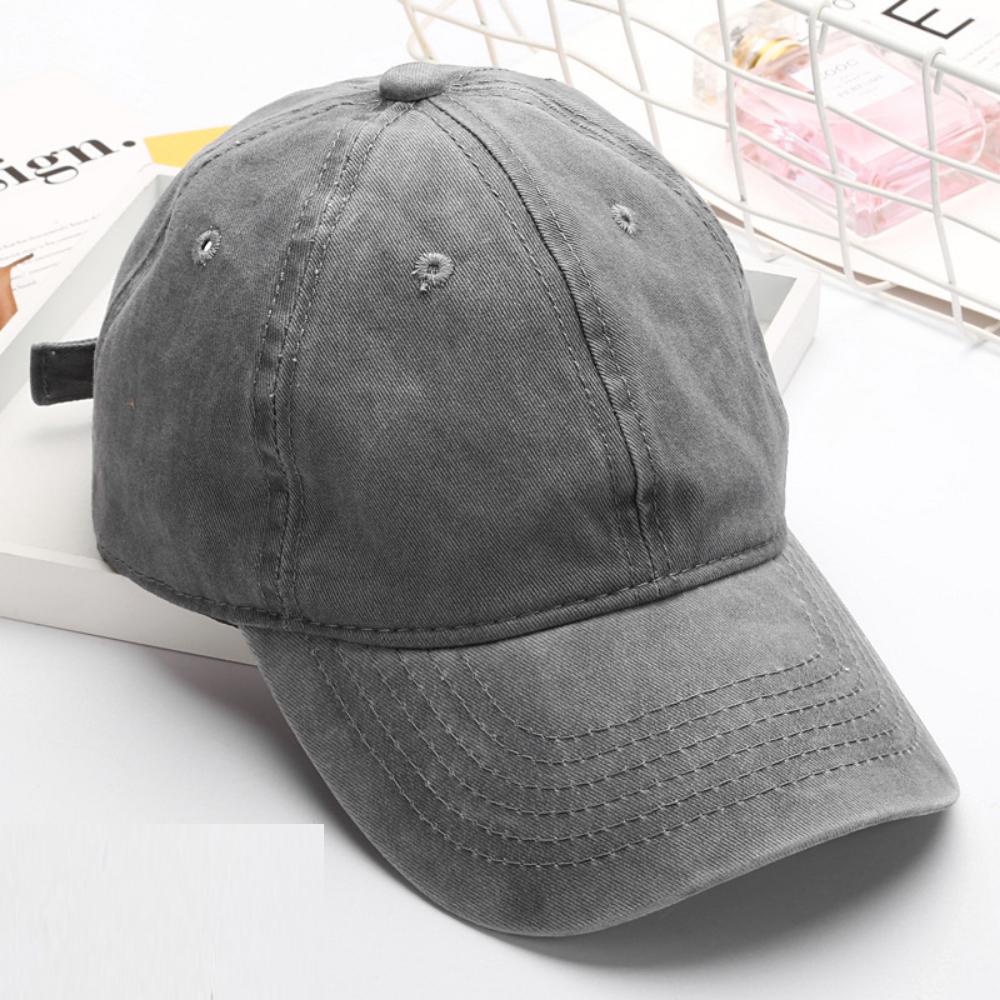 Retro Washed Baseball Cap - Suitable for Both Men and Women. Single- Soft Top. Adjustable Outdoor Casual Hat.