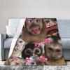 Lustige Affen Cartoon Decke Warm Gemütlich Flauschig Überwurfdecken für Sofa 50x60 Zoll Mehrgrößen Bettüberwürfe
