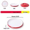 Nordic Round Melamine Shallow Plate for Buffets and Stir-Fry Dishes