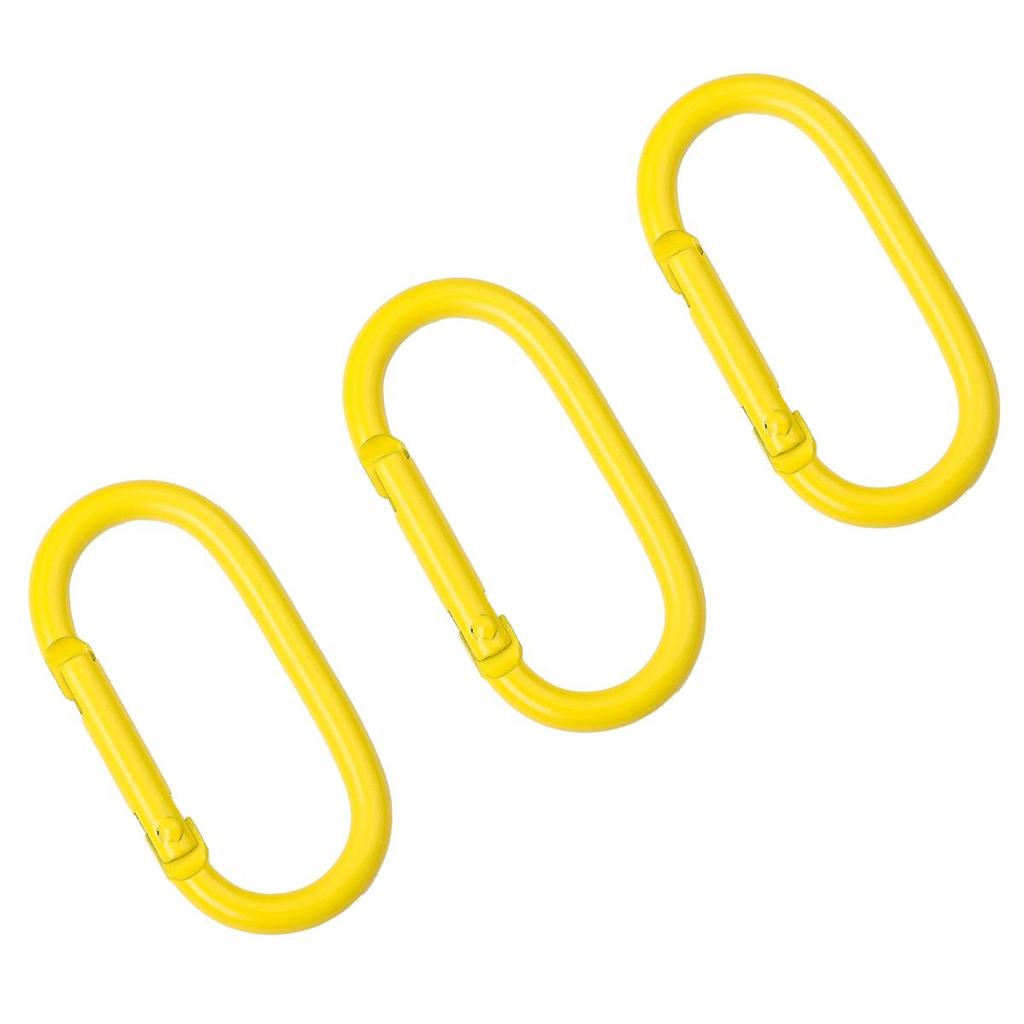 1-10 Stück Aluminium Sprühlackiert Ovalbahn Kletterverschluss Karabiner für Schlüssel Tasche Zubehör