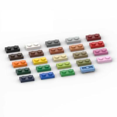 50g/156 Stück 3023 1x2 Niedriger Baustein Moc Farbe Lose Teile Kompatibel mit Stein DIY Kinderspielzeug Montage Lagerung