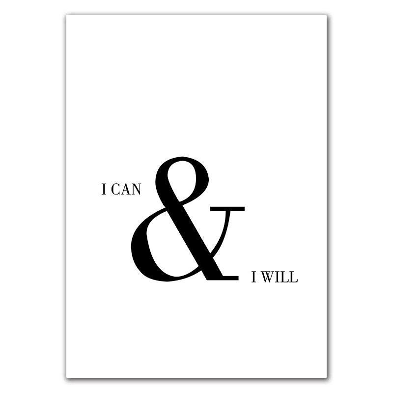 Music Black White Canvas Poster Wall Pictures Quote Art Prints For Living Room Modern Bedroom Wall Hanging Painting HD2743