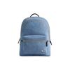 Charter 30 Double Zipper Closure Denim And Calfskin Backpack Large Men Backpack Indigo CR764-WSA