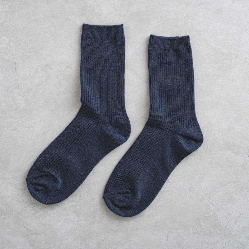 Monfoot Women S Ribbed Long Neck SockS Navy