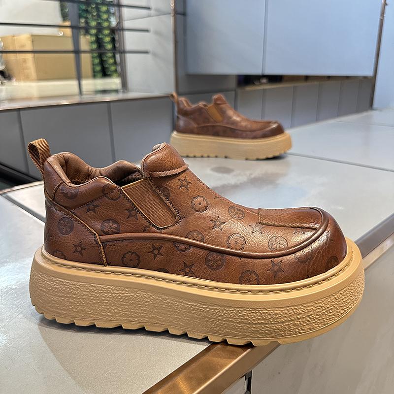 Autumn and winter new Martin boots fashionable versatile comfortable high-end light luxury men's shoes