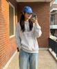 Small Friends Oversized Hoodie White Melange
