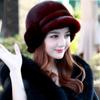 New Winter Mink Hat for Women Mink Fur Hat Whole Mink Fur Hat Ear Protection Duck Tongue Wheat Ear Mink Fur Hat