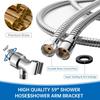Hydro Jet High Pressure Shower Head Handheld Filtered Shower Head with Filter Beads Turbocharged Shower Head Kit with Replacement Hose/Bracket/Bead