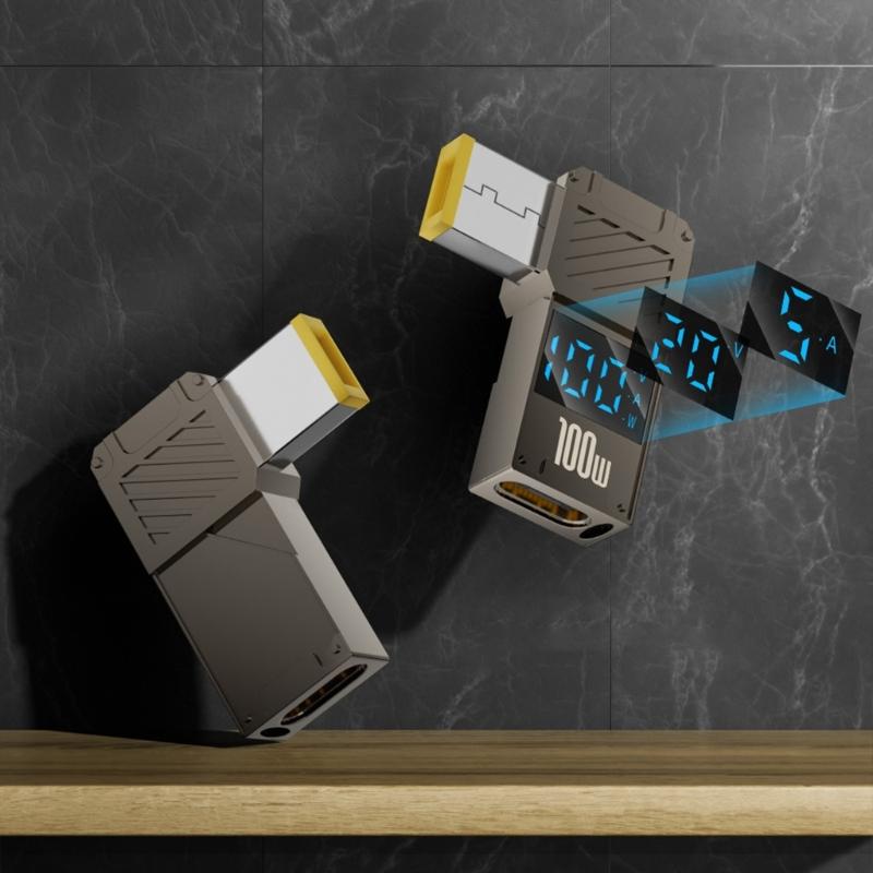 100W USB C auf Gleichstrom-Adapter Typ C Buchse auf Stecker für Wohnmobil und Solargeneratoren Geschäftsreisende Studenten