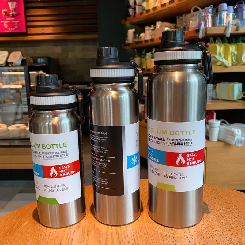 

Для большой емкости для занятий спортом на открытом воздухе, термос из нержавеющей стали 304, креативная портативная космическая чашка 600ML