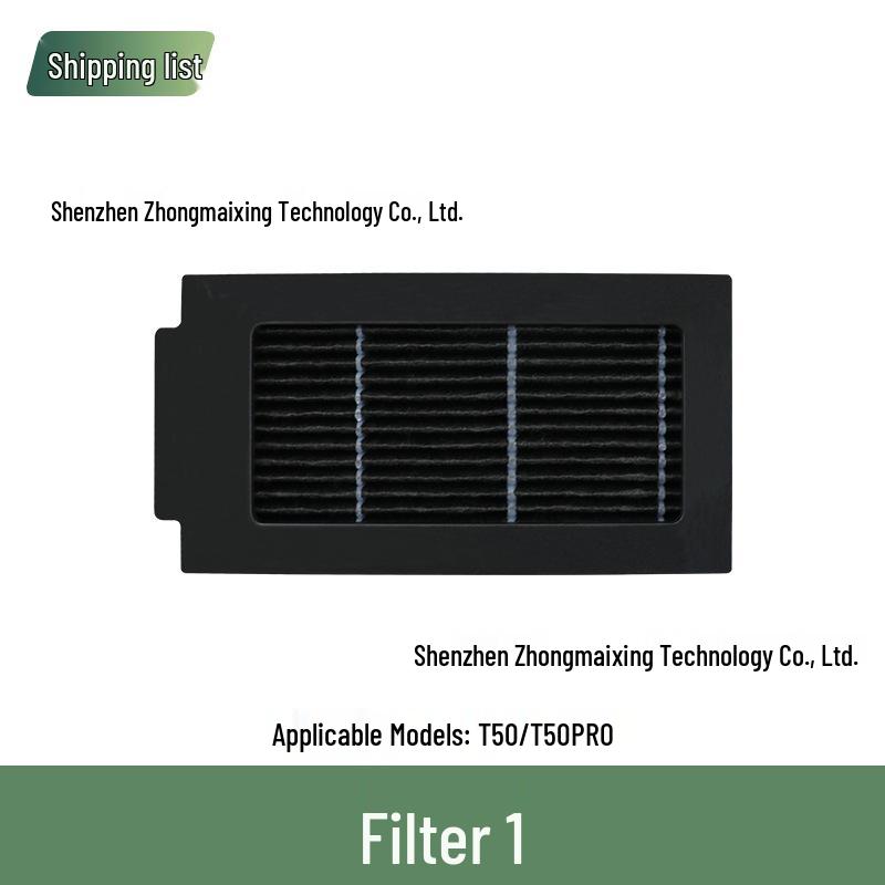 Ecovacs T50 PRO Robot Vacuum Cleaner Accessories: Filter, Mop Cloth, Side Brush, Dust Bag, Cleaning Solution