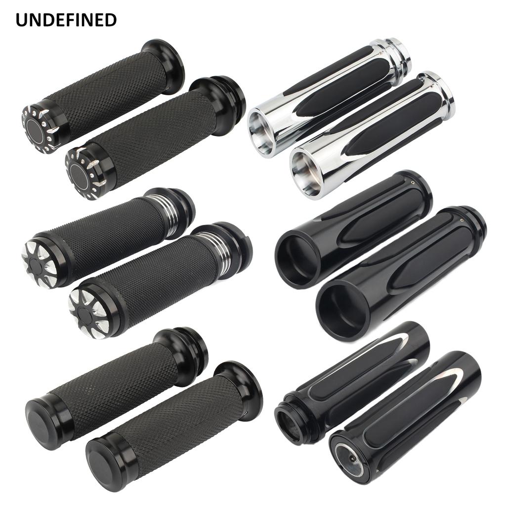 Motorcycle Hand Grips 1" 25mm Handlebars For Harley Electra Road - Foto 6