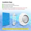 IP68 AC/DC 12V 38W Schwimmbadlicht RGB LED Wasserdicht Unterwasserlicht Teichlichter LED-Scheinwerfer für Pool
