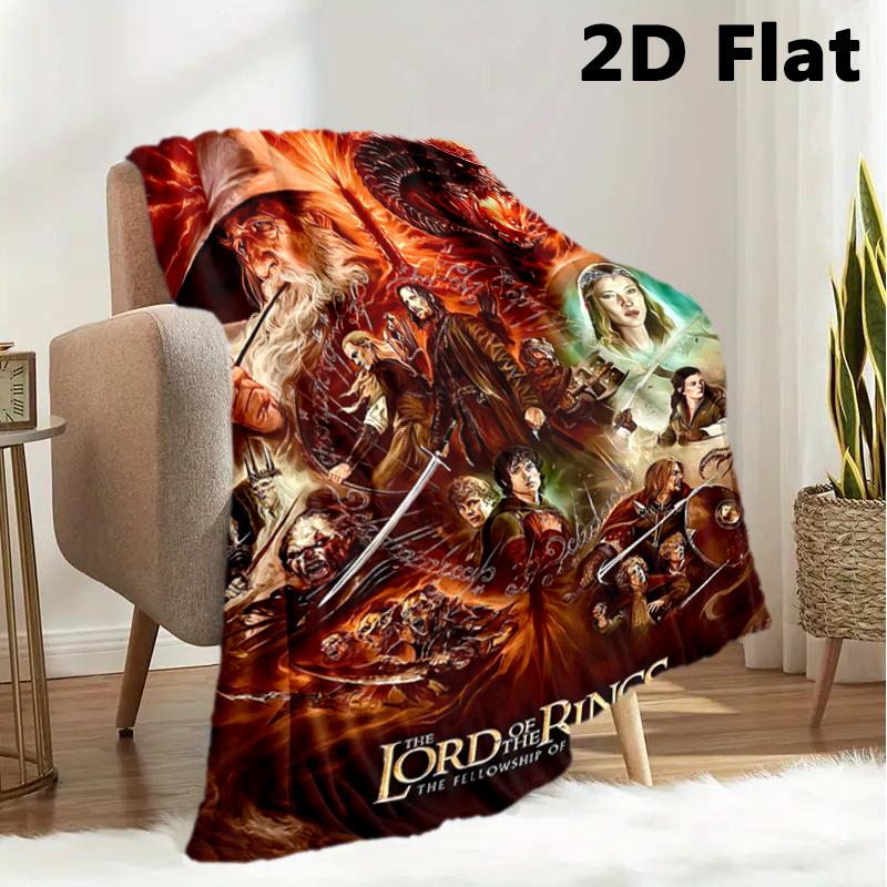 1PC The Lord of the Rings blanket, all-season lightweight home office outdoor nap multifunctional blanket, Christmas gifts