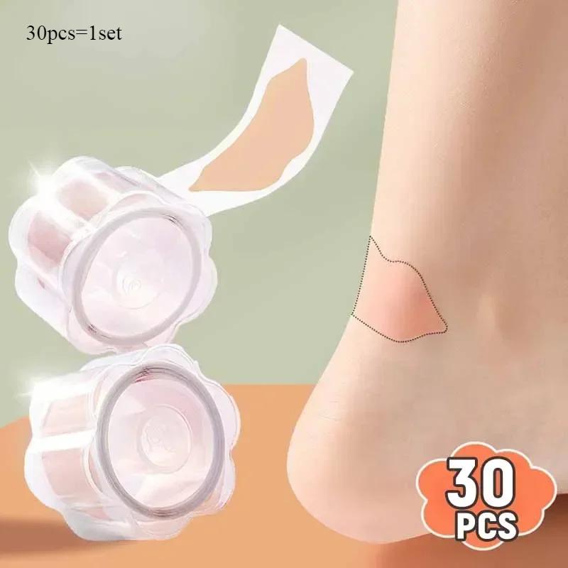 30pcs Gel Heel Protector Foot Patches Adhesive Blister Pads Heel Liner Shoes Stickers Foot Care Adhesive Patch Stickers Cushion