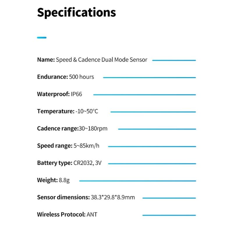 Quickly Install Bike Speed Cadences Sensors Waterproofed For Cycling Computers Training Data Monitoring