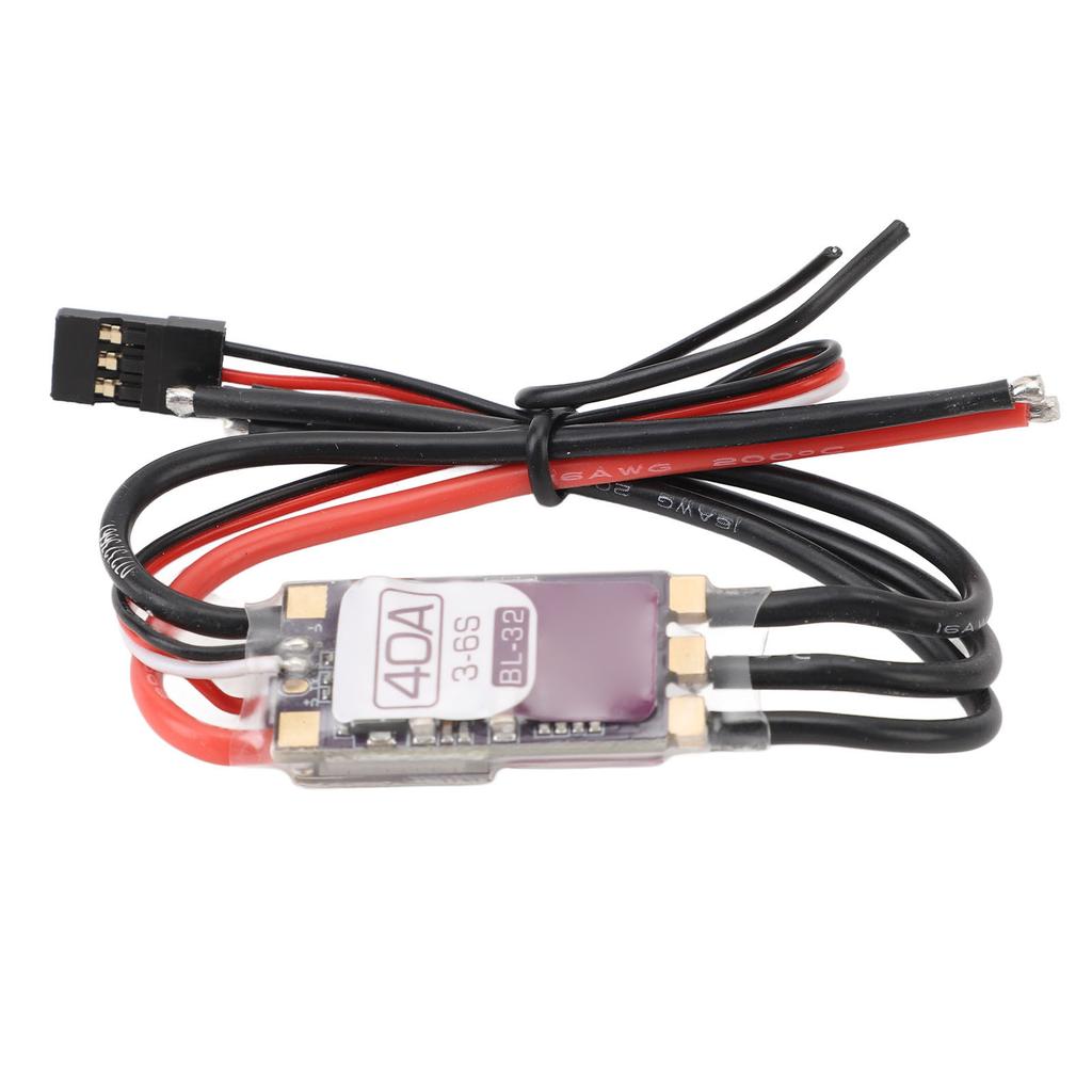 40A Elektronischer Geschwindigkeitsregler Unterstützt 128K 32-Bit MCU 3-6S Drohnenmotor ESC Controller 5V 3A BEC Ausgang