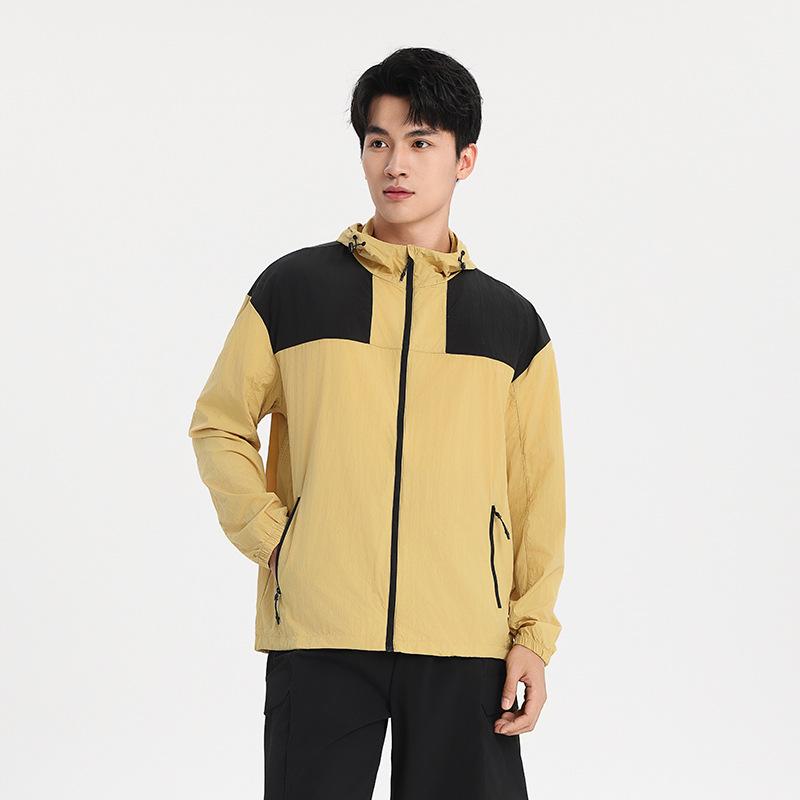 

UPF50+ Colorblock Ice Silk Lightweight Anti-UV Jacket for Men & Women L