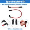 2pcs Motorbike Modified Accessory Spark Wire Replacement Spark Wire Waterproof Ignition Wire Easy Installation