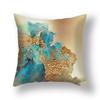 45x45cm Nordic Ins Abstract Gold Blue Marble Print Cushion Cover Sofa Office Seat Lumbar Pillow Cover Home Decoration