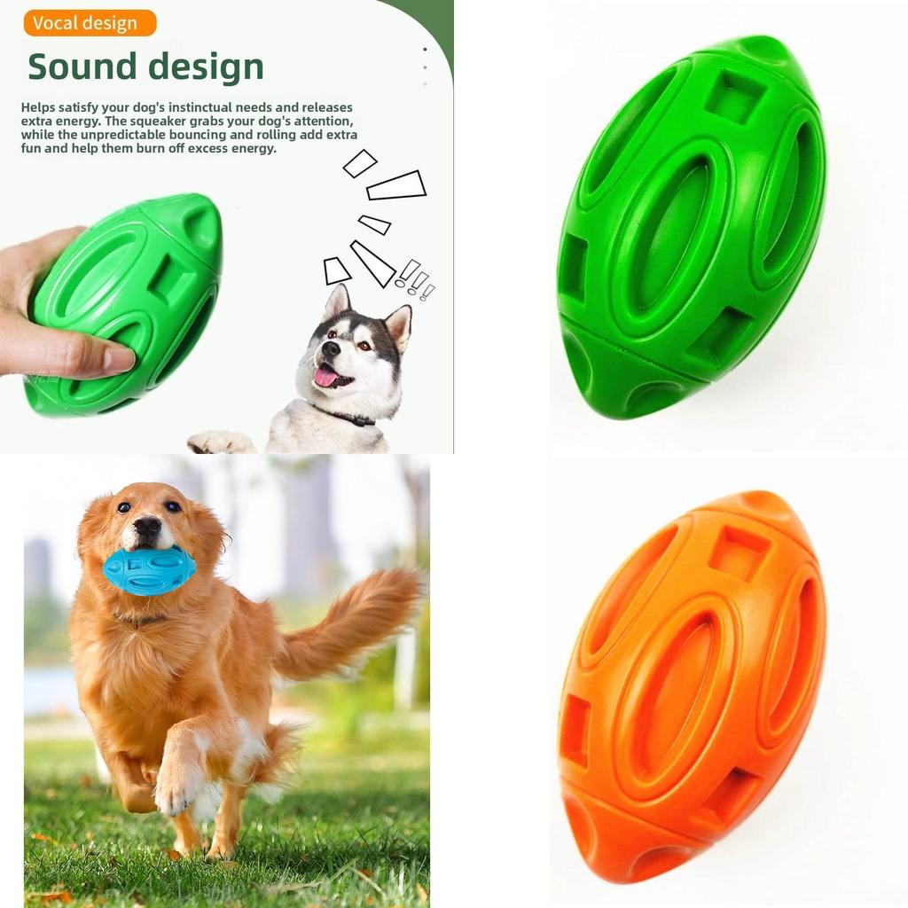 Pet Noisemaking Rubber Toy With Chewing Surface For Dogs And Puppies