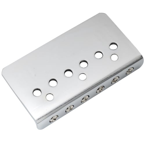 Musiclily Pro 10.8mm Modern Style Hardtail Fixed Bridge for Imported Strat/Telecaster Electric Guitars, Chrome