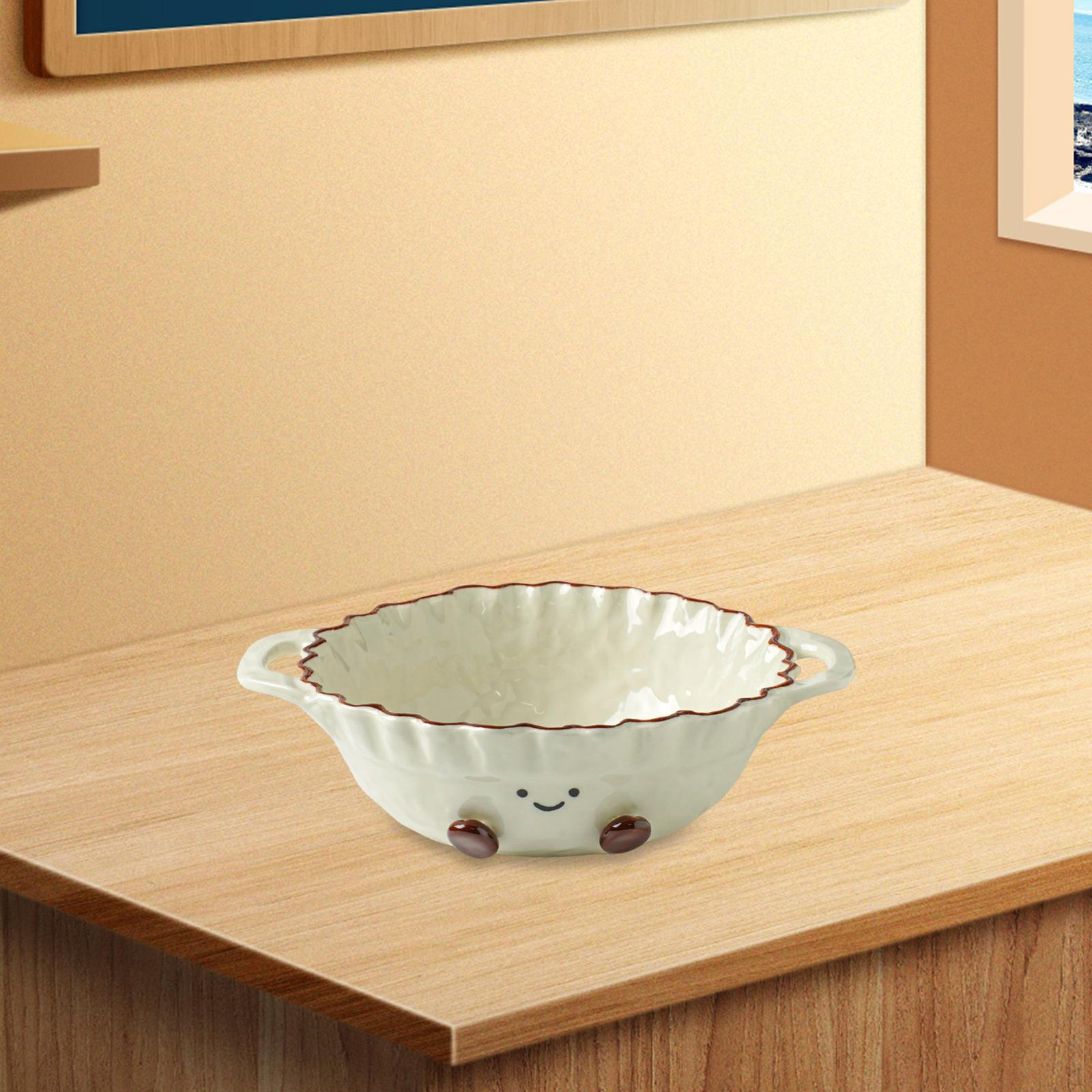 

Керамическая миска для салата, Круглая емкость для подачи еды для дома и кафе 780ml Bowl