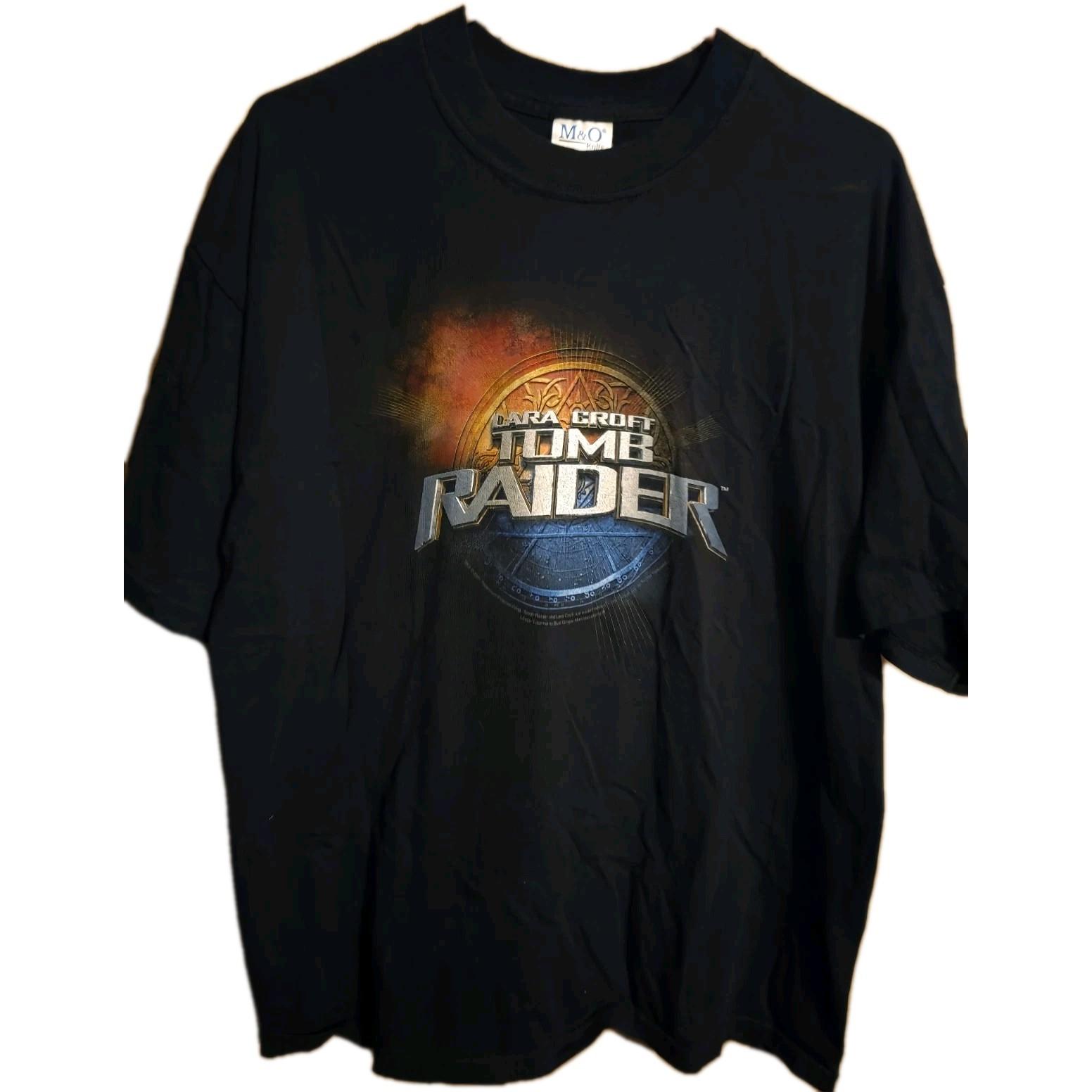 2001 lara croft tomb raider Movie Promo Shirt Angelina Jolie Xl Unisex T-Shirt XXXL