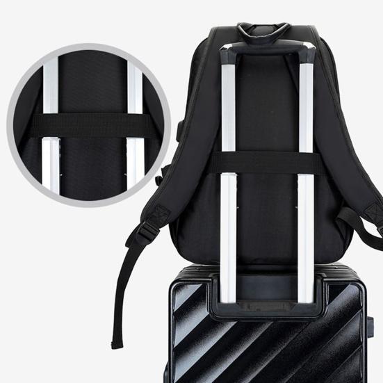 14-inch Laptop Backpack Waterproof Travel Backpack with USB Port And Luggage Strap Casual Daypack for Hiking Climbing Mountaineering Outdoors