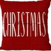 Merry Christmas Decor Cushion Cover 45x45 cm Pillow CaseCartoon Reindeer Santa Claus Printed Throw Pillowcase Linen Pillow Cover