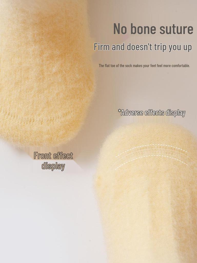 25 Years No-Bone Winter Fleece-Lined Thick Baby Over-the-Knee Socks - Warm, Newborn A-Class High-Top, Non-Tightening