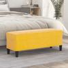 Day and Night - Day and Night Yellow Velvet Bench 100x35x41 Cm