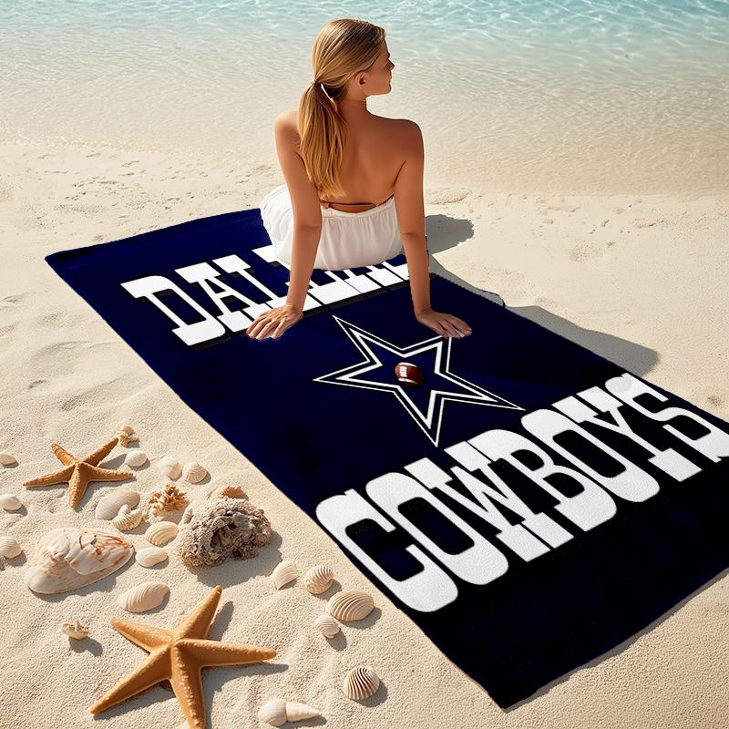 1pc Dallas Cowboys Beach Towel, Comfortable and Thick, and Swimming/Bath/Picnic/Camping Towel, Suitable for Seaside Beaches
