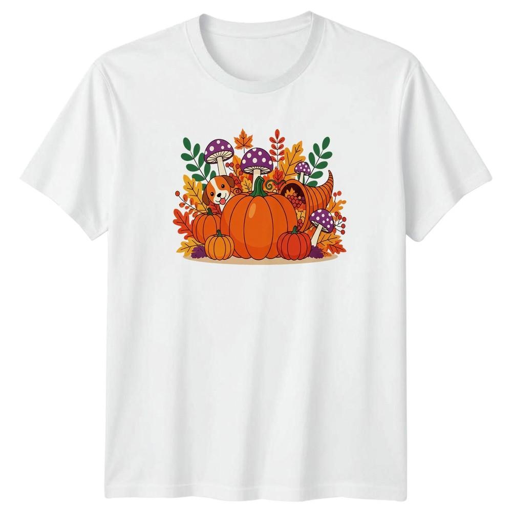 Cute Puppy Autumn Fall Harvest TShirt Puppy Dog Autumn Season S