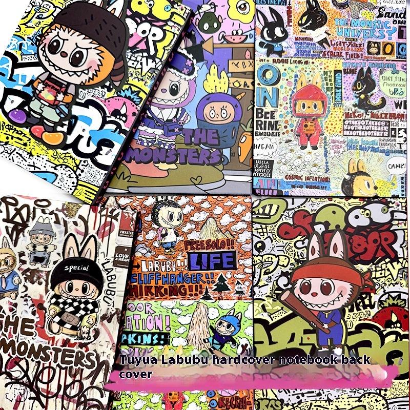 Graffiti A5 Color Page Hard Shell Notebook Cute Cartoon Handbook Student Notes