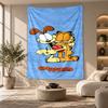 Decorative Tapestry,Garfield cartoon Printed Wall Art, Lightweight Wall Hanging For Bedroom Background