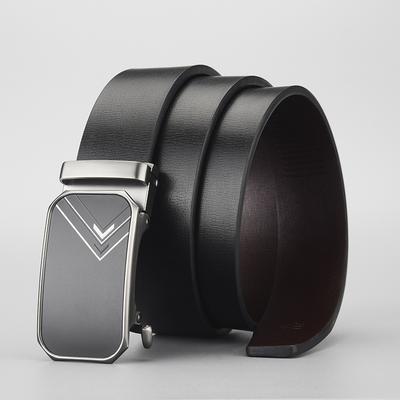 Gürtel Herren High-End Business Leder Zahnloser Automatikverschluss Leder Herren Gürtel