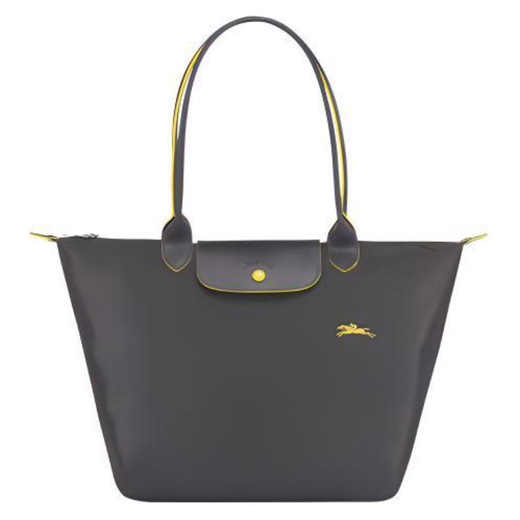

Longchamp Le Pliage Club 31 Fabric Large Capacity Shopping Bag Women Handbags Metallic-Gray 1899619300 Basic Set (Bag)