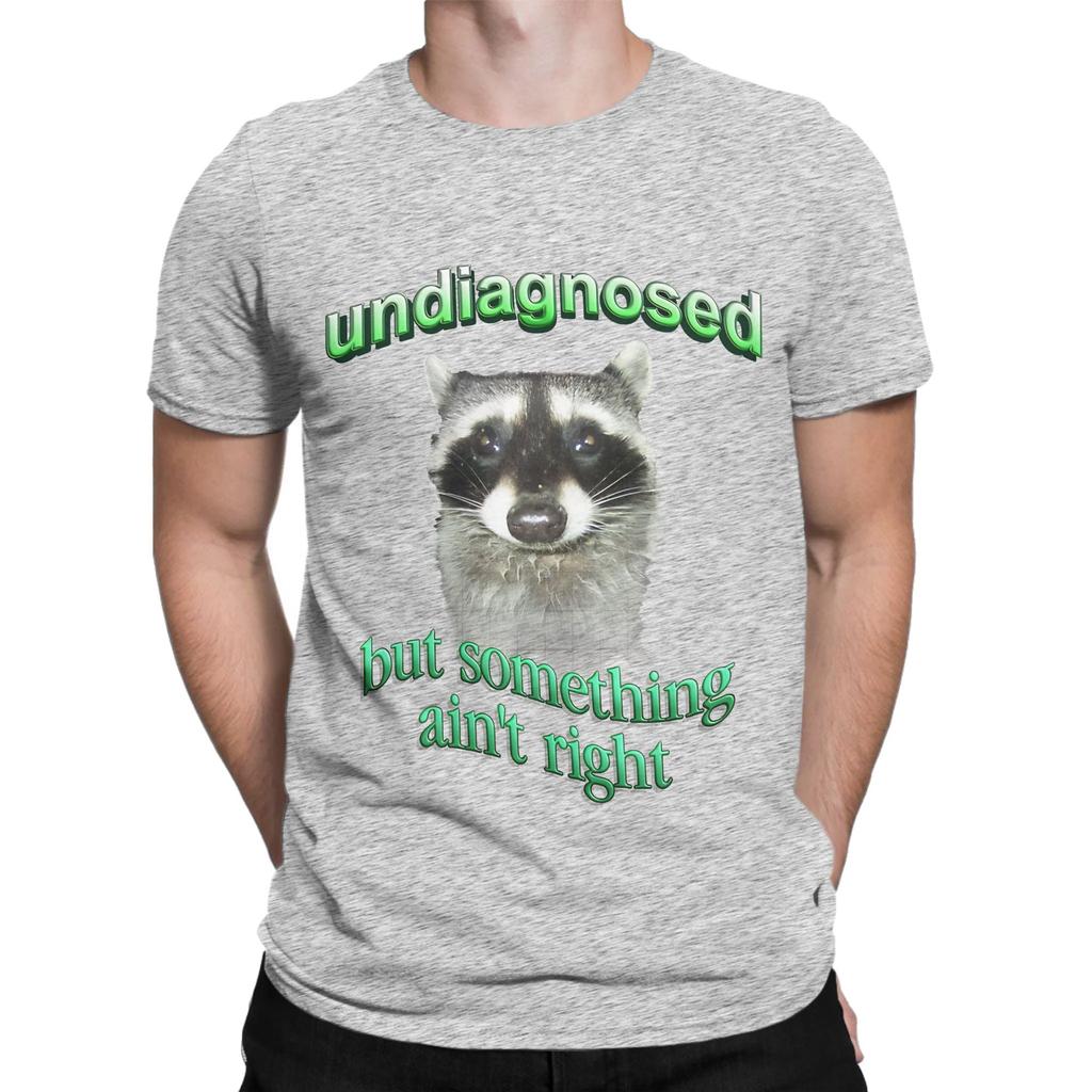 Undiagnostiziert, aber etwas stimmt nicht Waschbär Neuheit 100% Baumwolle T-Shirt AAutismus Waschbär Oberteile T-Shirts Für Unisex