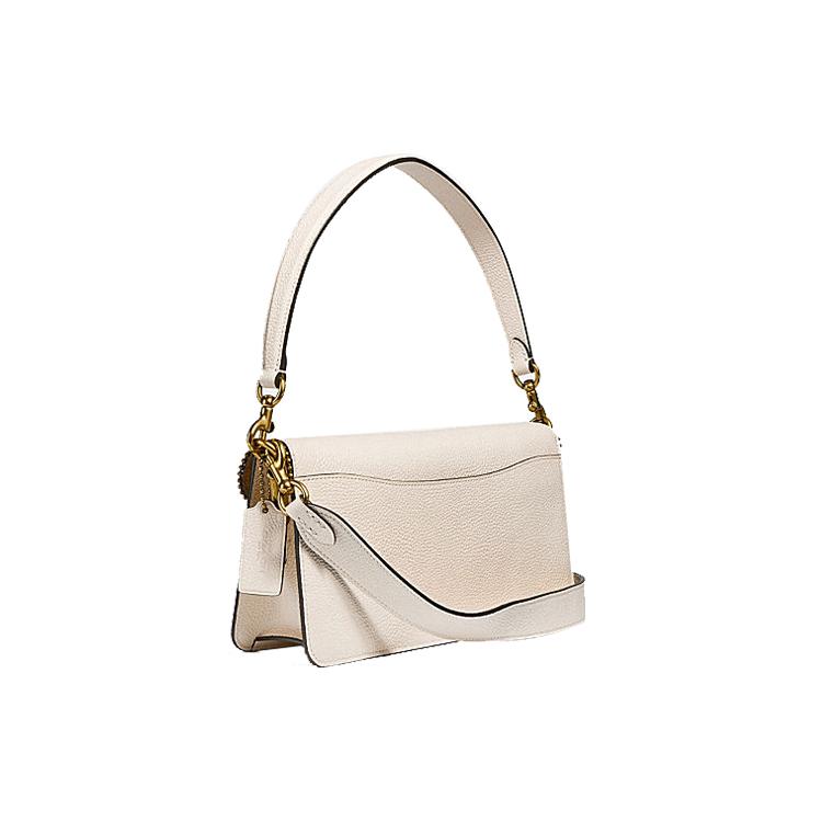 New COACH Tabby Cow Leather Dionysus Envelope Bag, Shoulder Bag, Handbag Women's White 7168-B4HA
